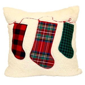 Brentwood Originals Holiday Stockings Decorative Pillow